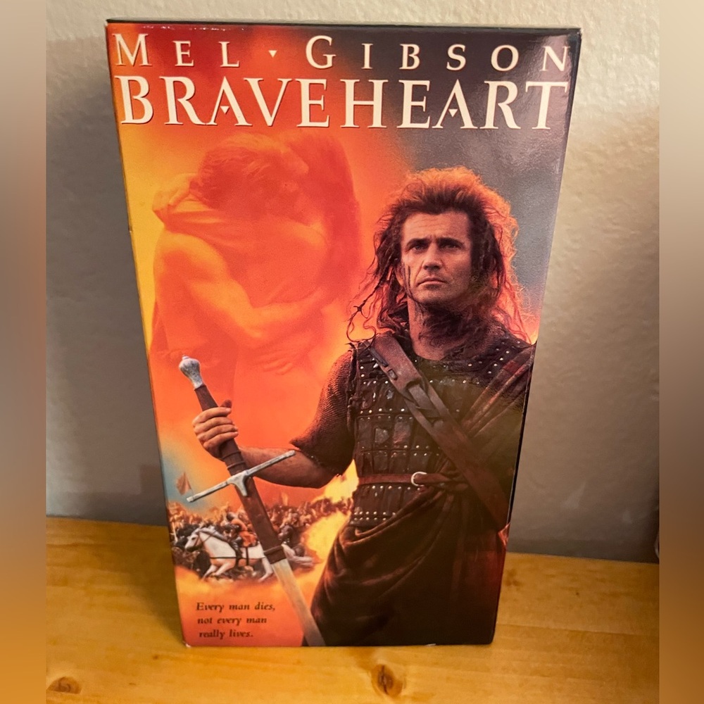 ⚔️ Vintage Braveheart 1995 Paramount Mel Gibson Sophie Marceau Video Cassette ⚔️